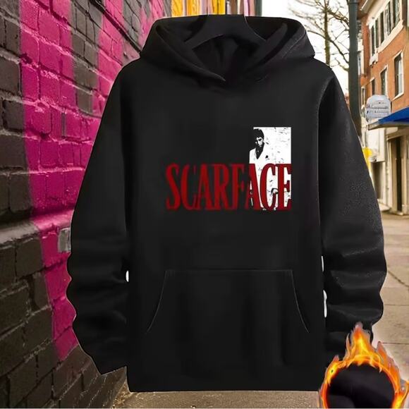 Unisex Scarface Graphic Hoodie | Thermal Lined Pullover (XXL) - Picture 1 of 7